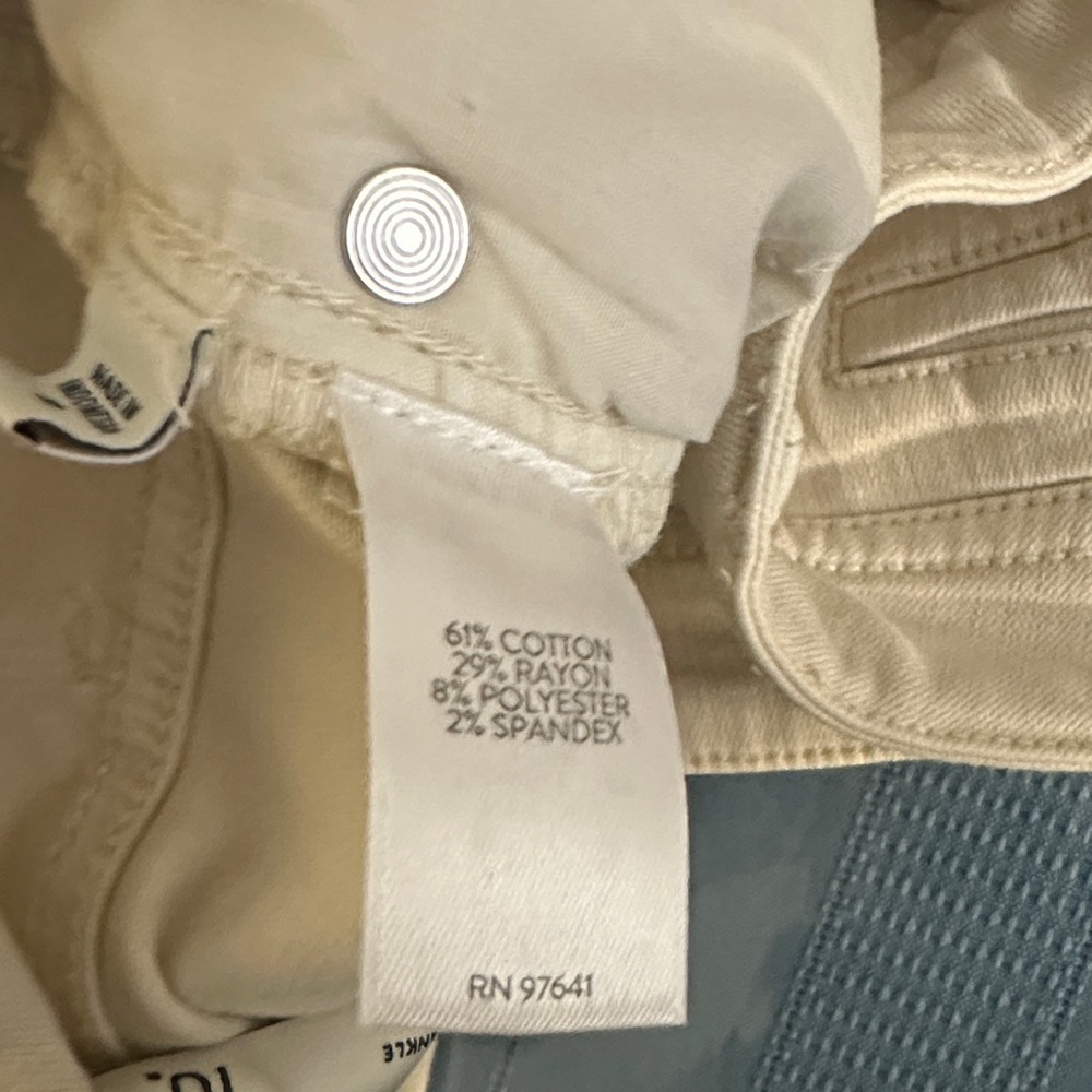 J. Jill High-Rise Cream Denim Jeans - Picture 10 of 12